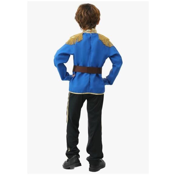 NEW! Blue Boys Prince Charming Outfit Kids Halloween Costume Party Size 3-5 - Picture 2 of 12